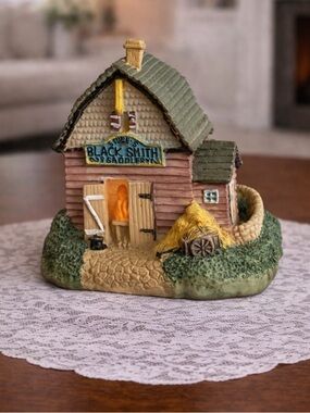 Vintage Collectible Ceramic Stubb’s Blacksmith & Saddlery Miniature